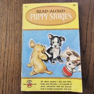 1950's Vintage Read Aloud Puppy Stories Wonder Books Paperback Book